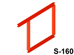 Illustration of Box frame with extended beam
