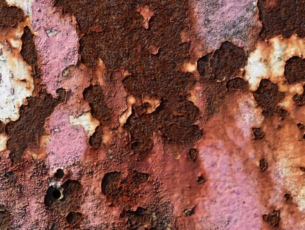 Galvanized outlet steel rust
