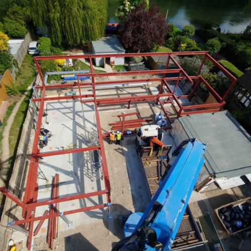 Structural steel structure by Steelo in Riverbank, Maidenhead